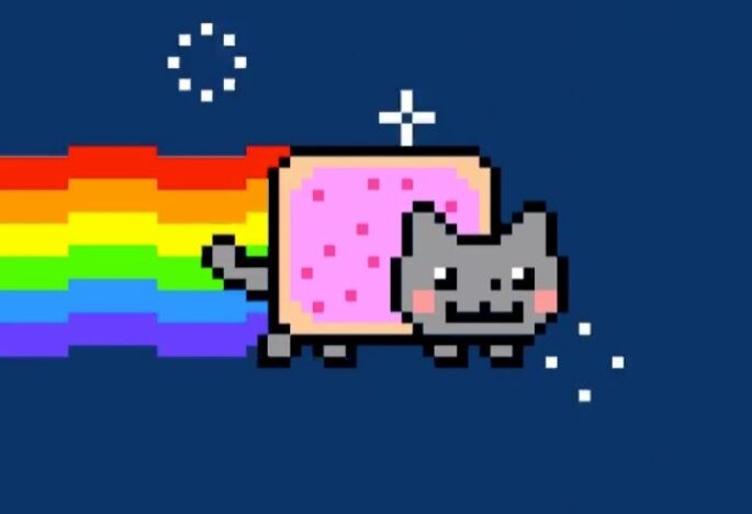 Nyan Cat is being sold as a one-of-a-kind piece of crypto art